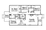 Bungalow House Plan - 71001 - 1st Floor Plan