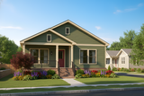 Bungalow House Plan - 71001 - Front Exterior