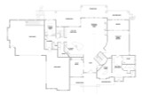 Mountain Rustic House Plan - Chatwin Midway 52856 - 1st Floor Plan
