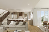 French Country House Plan - Simone 51851 - Living Room