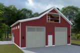 Farmhouse House Plan - Robinson Garage 53947 - Rear Exterior