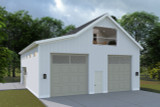 Farmhouse House Plan - Robinson Garage 53947 - Rear Exterior