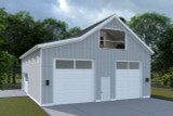 Farmhouse House Plan - Robinson Garage 53947 - Rear Exterior