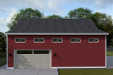 Farmhouse House Plan - Robinson Garage 53947 - Right Exterior