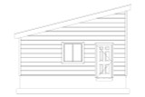 Secondary Image - Modern House Plan - Scribner Garage 22775 - Left Exterior