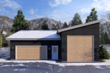 Modern House Plan - Shannon Garage 20967 - Front Exterior