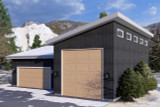 Modern House Plan - Shannon Garage 20967 - Front Exterior