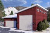 Modern House Plan - Shannon Garage 20967 - Front Exterior