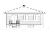 Secondary Image - Modern House Plan - 35224 - Rear Exterior