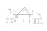 French Country House Plan - 85438 - Left Exterior