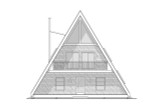 A-Frame House Plan - Cypress 76736 - Front Exterior