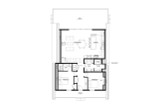 A-Frame House Plan - Cypress 76736 - 1st Floor Plan