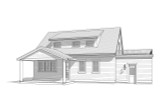 Bungalow House Plan - Ellison 71195 - Rear Exterior