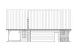 Farmhouse House Plan - Estes Park 88566 - Left Exterior