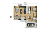 Modern House Plan - 92912 - 1st Floor Plan