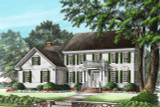 Colonial House Plan - Harper House 47624 - Front Exterior