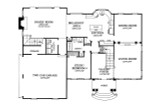 Colonial House Plan - Harper House 47624 - 1st Floor Plan