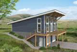 Modern House Plan - Water Valley Overlook 80091 - Left Exterior