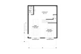 Secondary Image - Modern House Plan - Water Valley Overlook 80091 - Basement Floor Plan