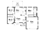 Cottage House Plan - Youngblood 68287 - 1st Floor Plan