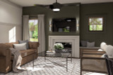 Secondary Image - Cottage House Plan - Bauman 55220 - Living Room