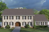 Colonial House Plan - Tamara 75334 - Front Exterior