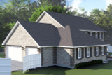 Colonial House Plan - Tamara 75334 - Right Exterior
