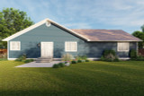 Craftsman House Plan - Simpson 49042 - Rear Exterior
