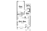 Traditional House Plan - Beckford 33998 - 1st Floor Plan