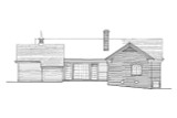 Classic House Plan - Miz Lossie's House 15942 - Rear Exterior