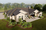 Craftsman House Plan - Sabine II 28782 - Rear Exterior