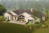 Secondary Image - Craftsman House Plan - Sabine II 28782 - Rear Exterior