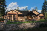 Secondary Image - Mountain Rustic House Plan - Sierra Springs 48081 - Rear Exterior