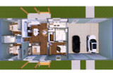 Farmhouse Style House Plan - 27229 - 1st Floor Plan Dollhouse View - Other Floor Plan