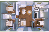 Farmhouse Style House Plan - 27229 - 1st Floor Plan Dollhouse View - Other Floor Plan