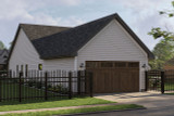Farmhouse House Plan - Silverbridge 19625 - Rear Exterior