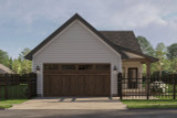 Farmhouse House Plan - Silverbridge 19625 - Rear Exterior