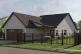 Farmhouse House Plan - Silverbridge 19625 - Left Exterior