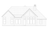European House Plan - 13664 - Rear Exterior