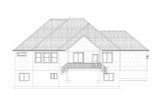 Craftsman House Plan - White 78033 - Rear Exterior