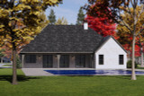 European House Plan - 35821 - Rear Exterior