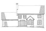 Classic House Plan - Stonington 29279 - Rear Exterior