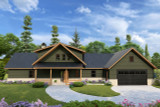Lodge Style House Plan - Pine Grove 90335 - Front Exterior