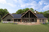 Lodge Style House Plan - Pine Grove 90335 - Rear Exterior