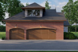 European House Plan - Woodland Winds 48262 - Left Exterior