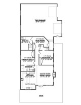 Bungalow House Plan - Pine 41245 - 1st Floor Plan