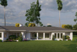 Prairie House Plan - Stockton Place 54643 - Rear Exterior