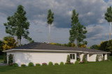 Prairie House Plan - Stockton Place 54643 - Rear Exterior