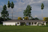 Prairie House Plan - Stockton Place 54643 - Rear Exterior