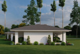 Prairie House Plan - Stockton Place 54643 - Left Exterior